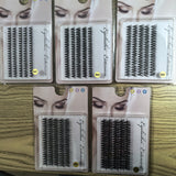 5 Rows Of 40D Clusters Of 10 0 Segmented Lashes