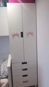 Decorative Nordic Wood Lashes Wall Sticker