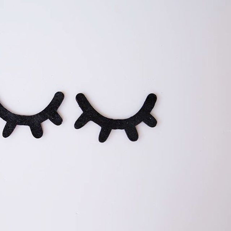 Decorative Nordic Wood Lashes Wall Sticker