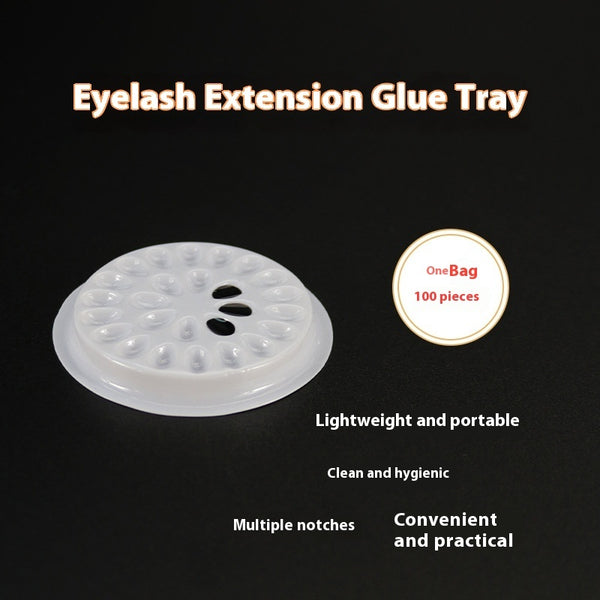 Flower Plate Grafting Eye Lash Glue Tray