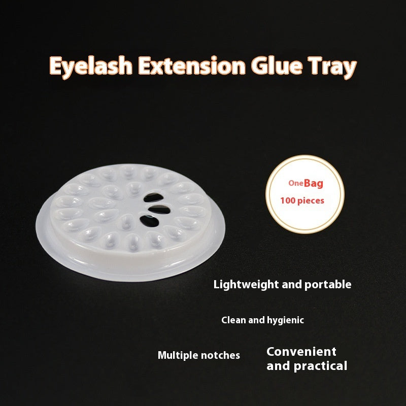 Flower Plate Grafting Eye Lash Glue Tray