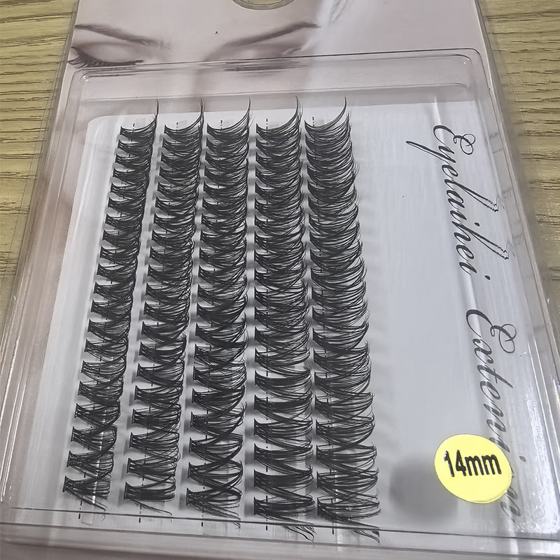 5 Rows Of 40D Clusters Of 10 0 Segmented Lashes