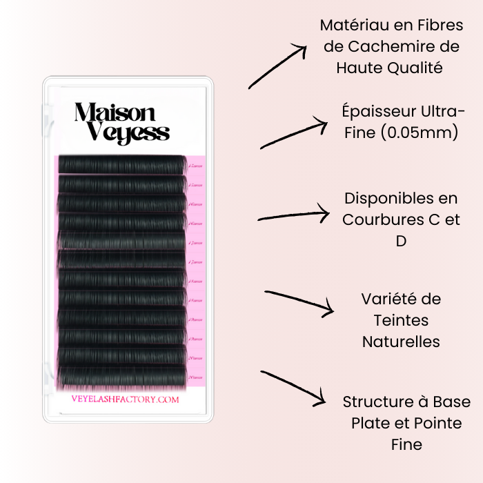 Extensions de cils en cachemire - Maison Veyess™