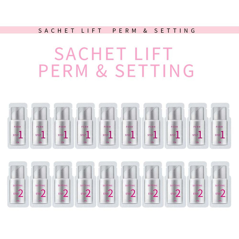 ICONSIGN 10 Pairs Pouch Eyelash Perm Lotion Lashes Lift Quick Perming 5 To 8 Minutes Beauty Makeup Tools